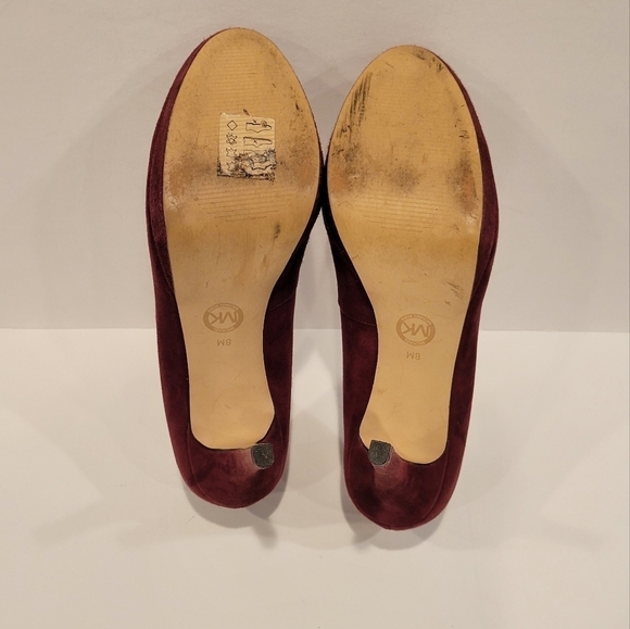 Michael Kors Burgundy Suede Platform Pump size 8 - Picture 10 of 10
